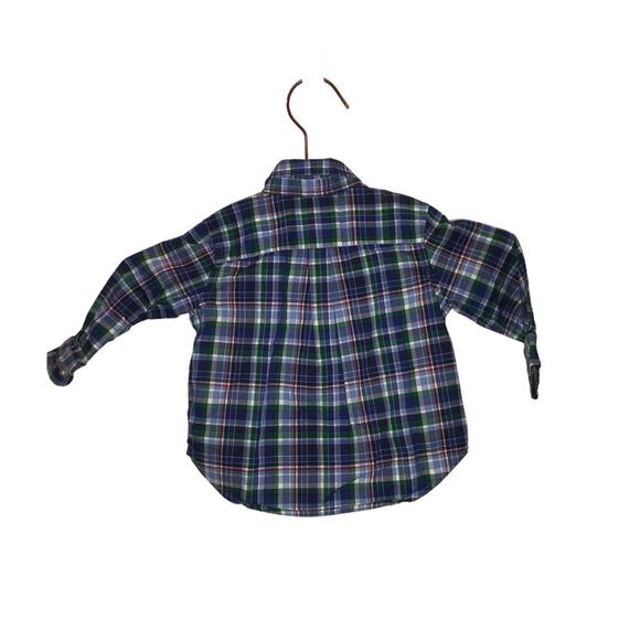 Ralph Lauren Plaid Button-Down Shirt - 12 Months - Picture 2 of 2